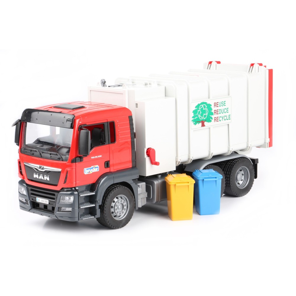 MAN TGS ŚMIECIARKA BOCZNA BRUDER 03761