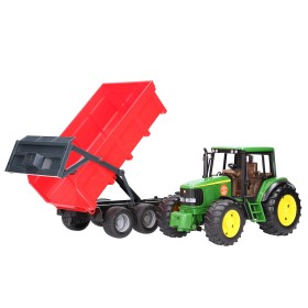 TRAKTOR JOHN DEERE 6920 Z PRZYCZEPĄ BRUDER 02057