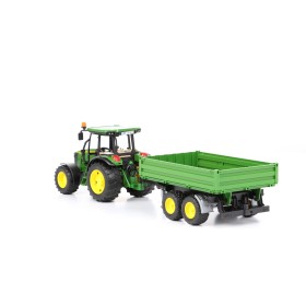 BRUDER 02108 TRAKTOR JOHN DEERE 5155M Z PRZYCZEPĄ