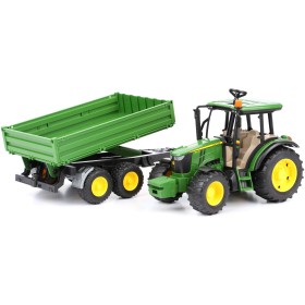 BRUDER 02108 TRAKTOR JOHN DEERE 5155M Z PRZYCZEPĄ