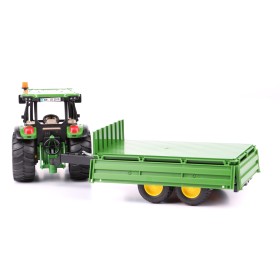 BRUDER 02108 TRAKTOR JOHN DEERE 5155M Z PRZYCZEPĄ