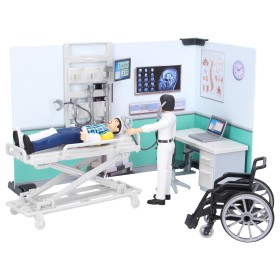 SZPITAL IZBA PRZYJĘĆ Z FIGURKAMI LEKARZA I PACJENTA 62711