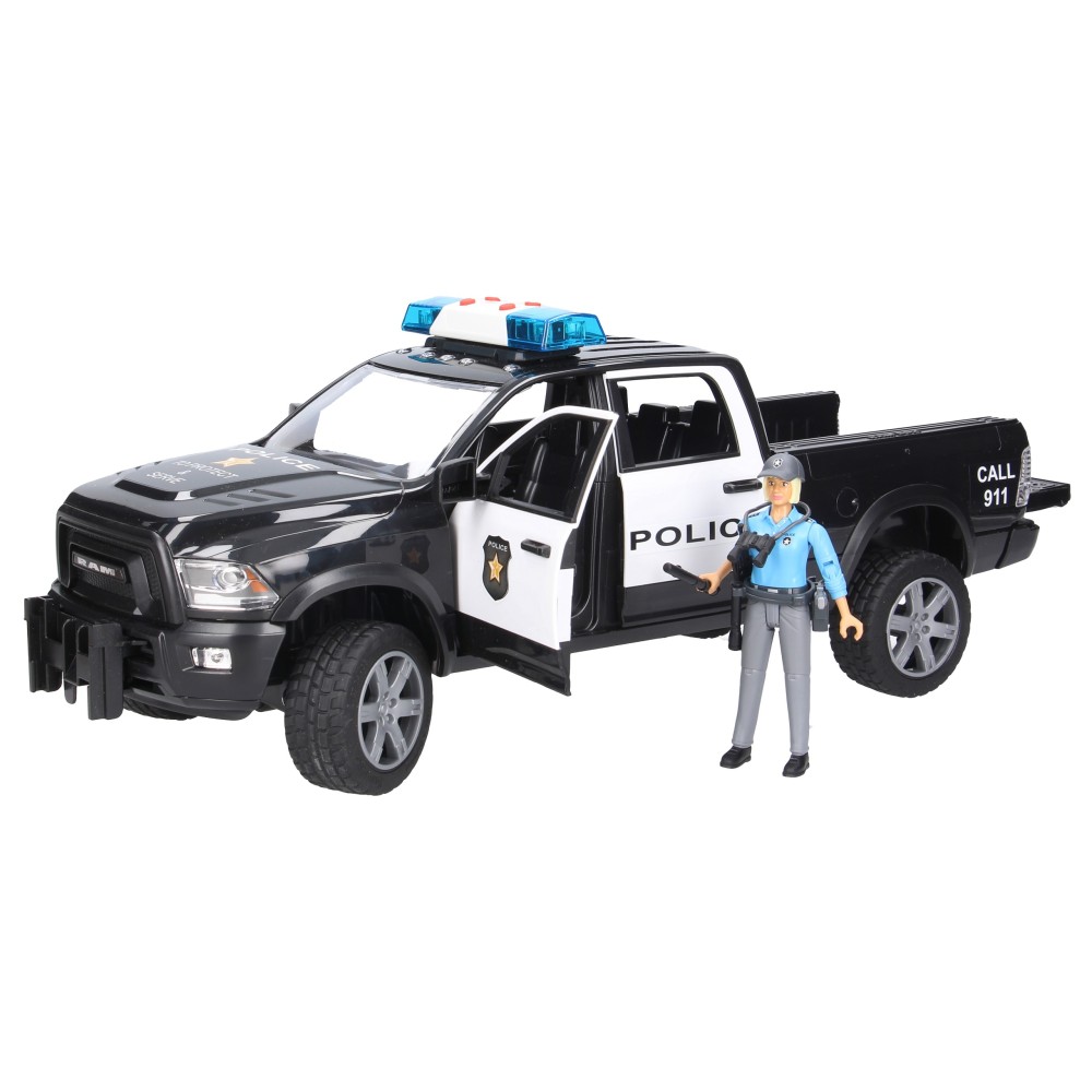 DOGDE RAM 2500 SAMOCHÓD POLICYJNY Z ŁODZIĄ BRUDER 02507