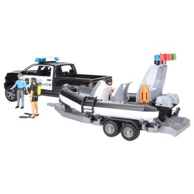 DOGDE RAM 2500 SAMOCHÓD POLICYJNY Z ŁODZIĄ BRUDER 02507