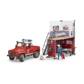 REMIZA STRAŻACKA + LAND ROVER STRAŻY POŻARNICZEJ
