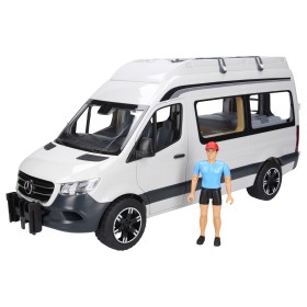 MERCEDES SPRINTER CAMPER BIAŁY Z FIGURKĄ I AKCESORIAMI 02672
