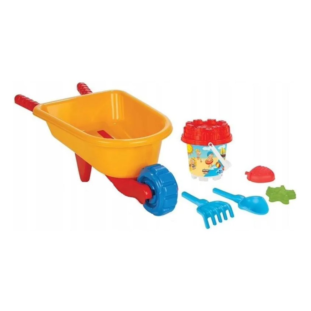 TACZKA DLA DZIECI PLASTIKOWA Z AKCESORIAMI