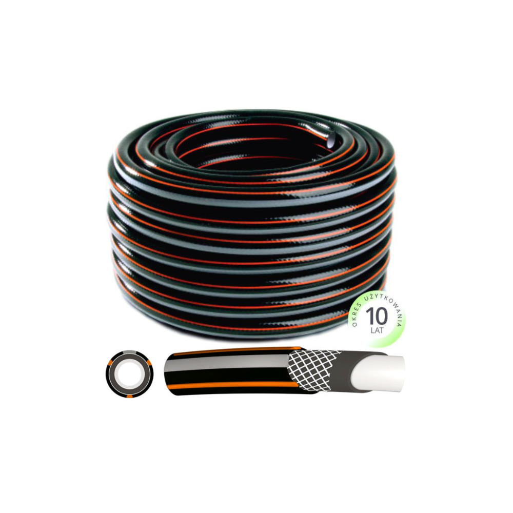 WĄŻ OGRODNICZY CARBON PLUS 1'' 20M