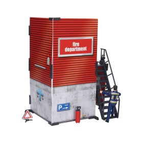 REMIZA STRAŻACKA Z FIGURKĄ STRAŻAKA I WYPOSAŻENIEM 62702