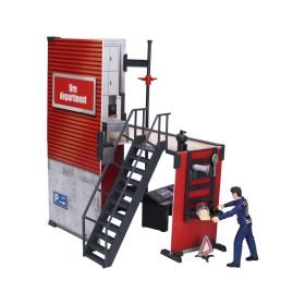 REMIZA STRAŻACKA Z FIGURKĄ STRAŻAKA I WYPOSAŻENIEM 62702