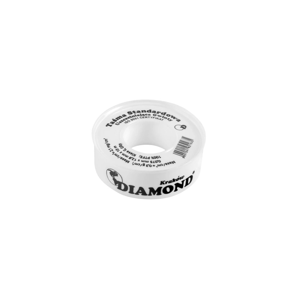TAŚMA TEFLONOWA 12,8mm*0,075mm*10m