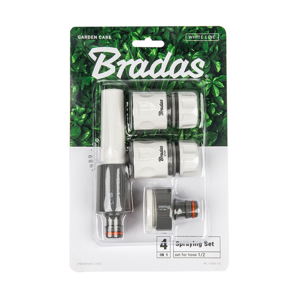ZESTAW NAWADNIAJĄCY 4-ELEMENTY WHITE LINE BRADAS 1/2"