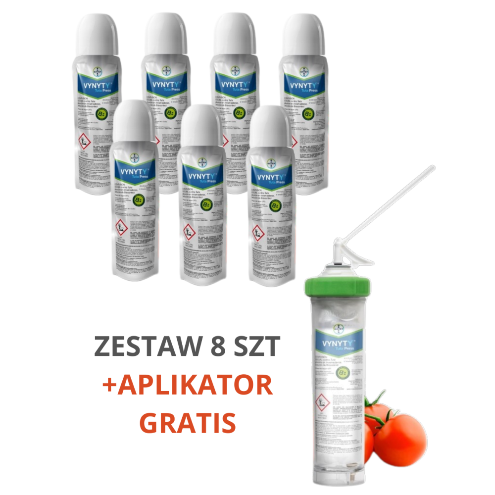 ZESTAW  VYNYTY TUTA PRESS 8x250G + APLIKATOR GRATIS