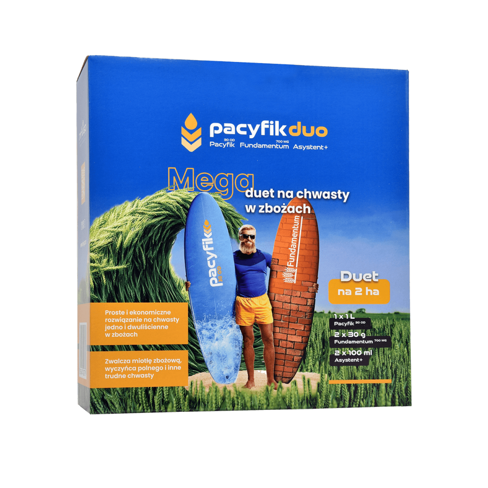 PACYFIK DUO 2HA (PACYFIK 30 OD 1L + FUNDAMENTUM 700 WG 2X30G + ASYSTENT 2X100ML)