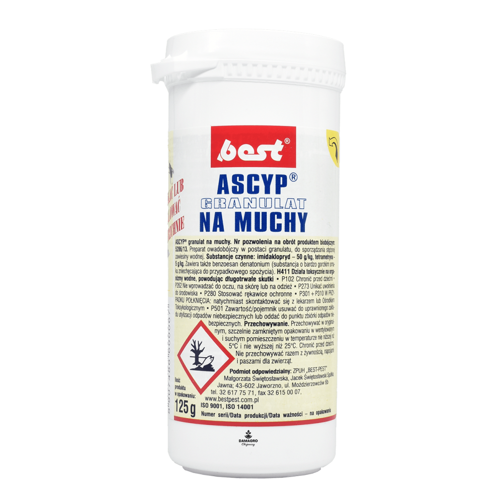 ASCYP GRANULAT NA MUCHY 125G